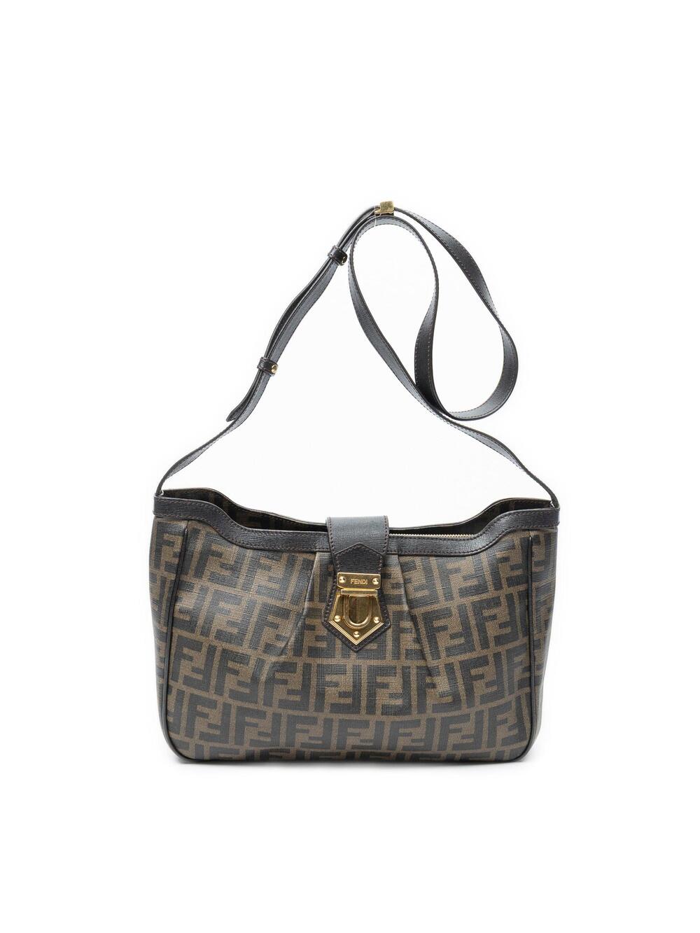 Fendi Vintage Shoulder Bag Zucca Canvas #342223F13B